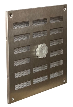 Schiebegitter Edelstahl 155 x 155 mm